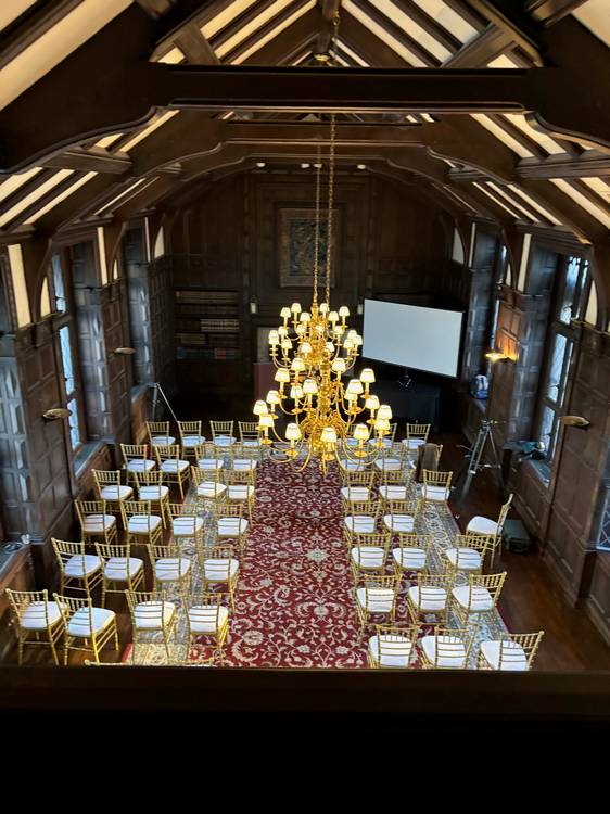 The Great Hall in the Greenbrier Suite.