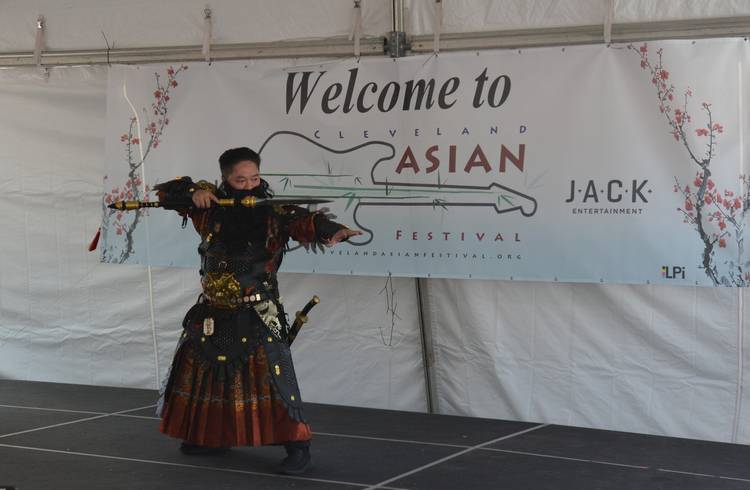 Ancient chinese warrior cosplay.