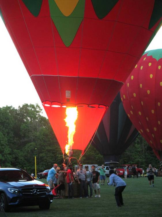 Firing up a balloon!