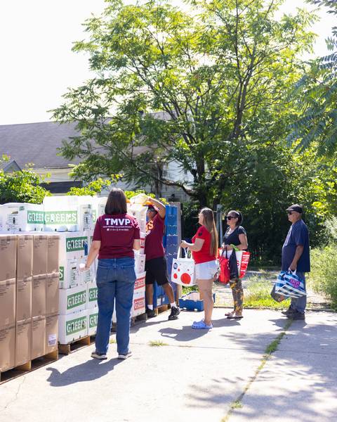 This is the fifth summer that the Cavs and KeyBank have partnered with the Greater Cleveland Food Bank.