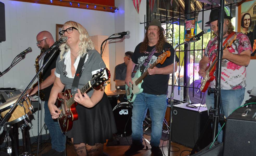 Kiss Me Deadly performing indie rock at the Millard Fillmore.