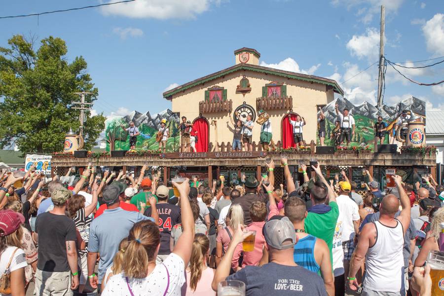 The country's largest Glockenspiel.