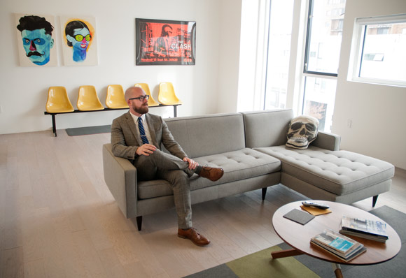 Aaron Perzanowski, professor at the CWRU School of Law who lives at Uptown