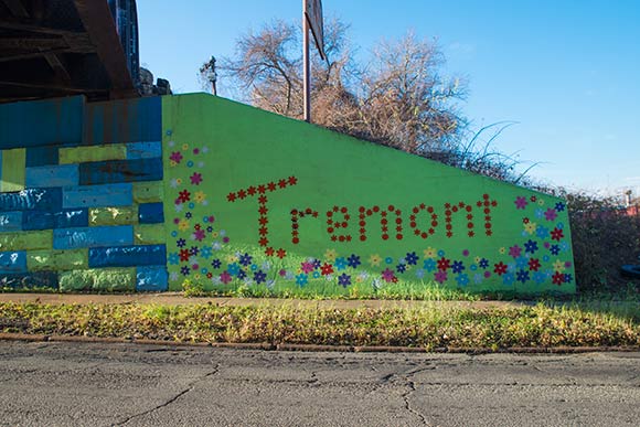 Railroad underpass on Willey Ave