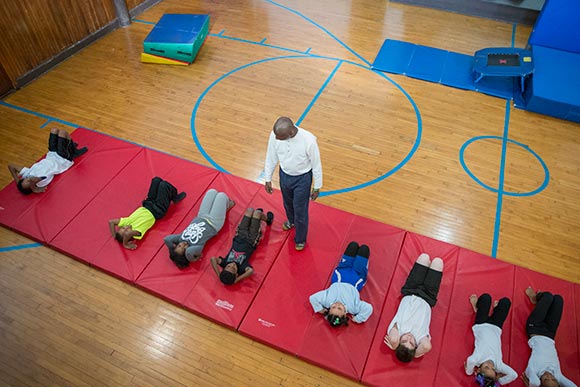 Todd Kennedy's tumbling class at Franklin Circle Christian Church