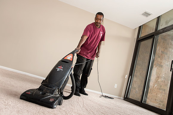 Precision 1st Commercial Cleaning employee Marvin Rembert