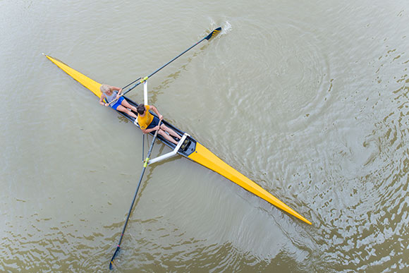 Rowers on the Cuyahoga