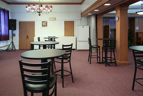 A cafe area in New Life Cathedral where seniors from the former Helen S. Brown Center will eat and gather