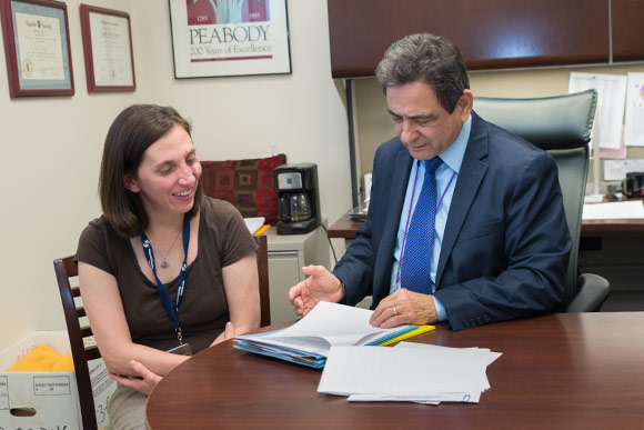 Edgardo Padin-Rivera, PhD (right) with Cindy Yamokoski, Ph.D. part of the PTSD Clinical Team at the Louis Stokes Cleveland VA Medical Center