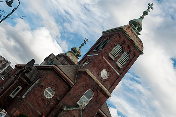 Romanian Orthodox church now owned by Cleveland Public Theater