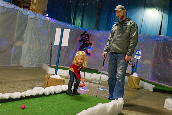 Polar Putt-Putt at Lock 3’s Winter Fest