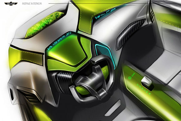 Design for Cleveland Cyclewerks by CIA student Hsuan-Fu-Wan