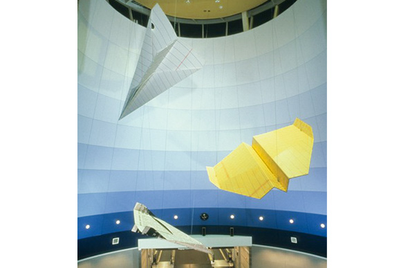 Andy Yoder's (class of 1982) Home, School and Office, 1999 Aluminum with photo laminate