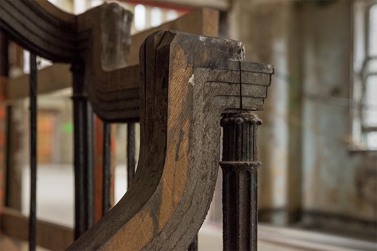 Original railing detail