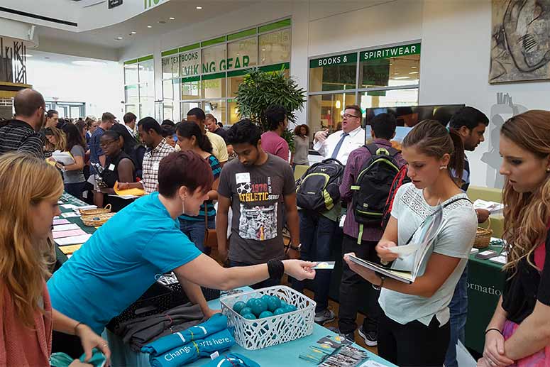Cleveland Rape Crisis Center campus team at CSU student orientation fair