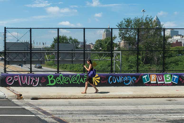 E. 22nd St. bridge - Bridge that Bridges project in the Campus District