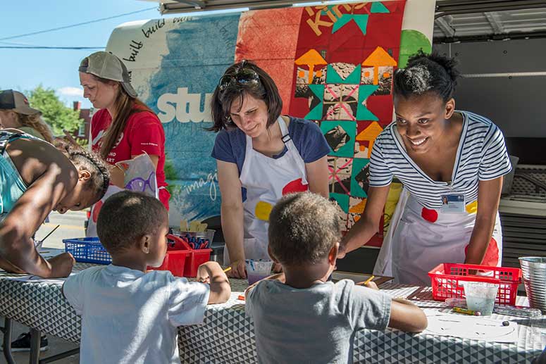 Studio Go van brings hands-on art experiences for area neighborhoods like Hough and Fairfax