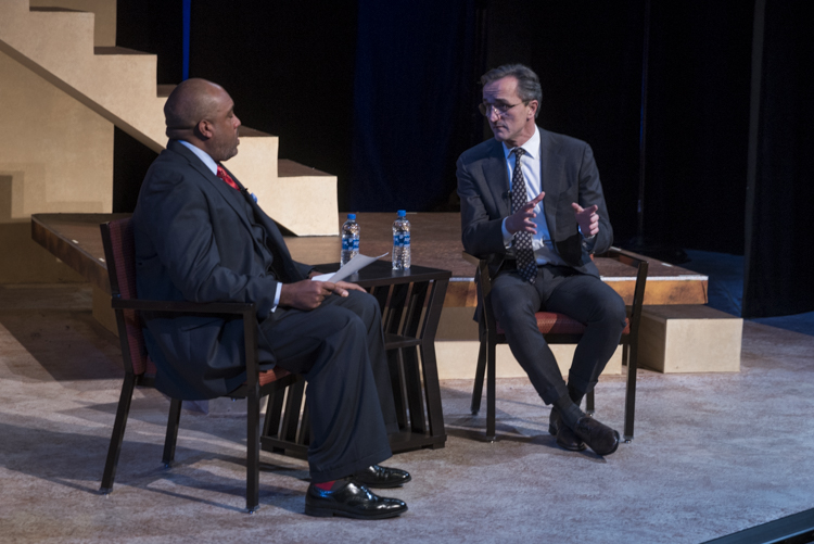 Ward 6 Councilman Blaine Griffin and Cleveland Clinic CEO Dr. Tom Mihaljevic