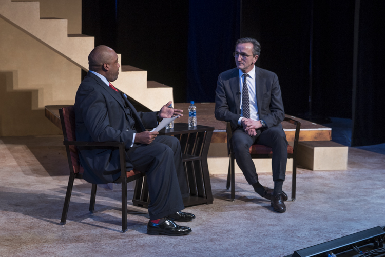 Ward 6 Councilman Blaine Griffin and Cleveland Clinic CEO Dr. Tom Mihaljevic