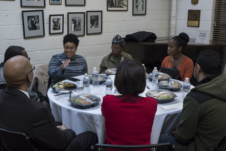 Break out groups at the Fairfax Community Conversation