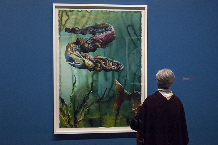 Opening night of Alexis Rockman: The Great Lakes Cycle exhibition at MOCA