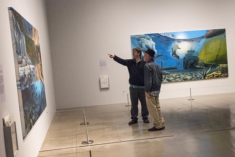 Opening night of Alexis Rockman: The Great Lakes Cycle exhibition at MOCA