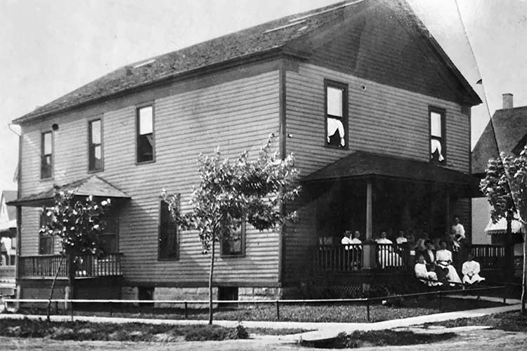 Vern Recker's grandfather's house that used to be St. Luke’s Church