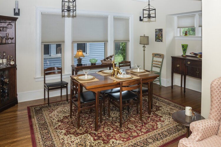 The dining room at the Vanatter/Barr home