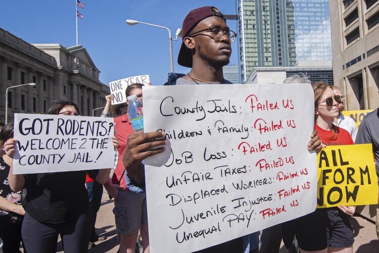 Coalition to Stop the Inhumanity action at the county jail in May