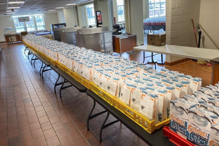 The Cleveland Heights-University Heights School District handed out 26,919 bags, each with two meals, as of Tuesday, April 7.