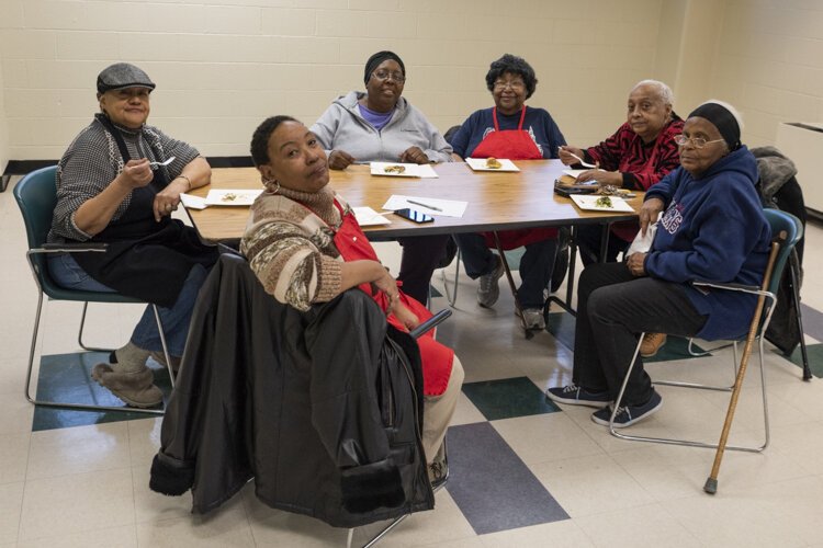The seniors enjoy their twice-a-month cooking sessions so much, they’ve given themselves their own name: “The Cedar High Rise Pioneers for Healthy Eating.”