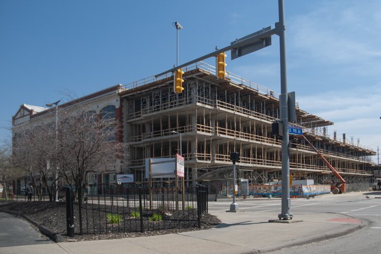 The Cleveland Institute of Art under construction in 2014.