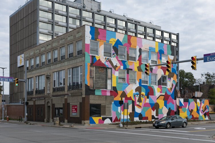 The old Hatton's Deli Building on East 36th Street and Euclid Avenue today.