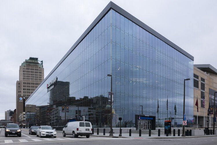 Rocket Mortgage FieldHouse, formerly Quicken Loans Arena, today
