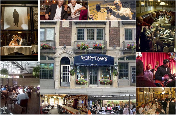 Nighttown at the top of Cedar Hill.