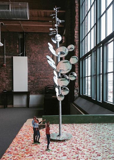 "Garden Mirrors" will be a 22-foot-high public art installation by Steve O'Hearn that will be placed outside the building