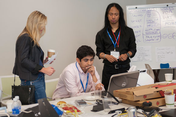 Working on a product, Dash2Care, at the Cleveland Medical Hackathon