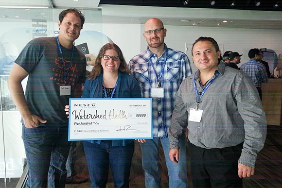 Third  place winners of the Cleveland Medical Hackathon