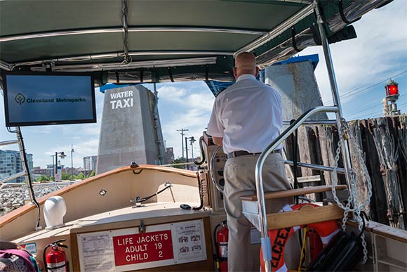 Cleveland Metroparks Water Taxi inaugural ride