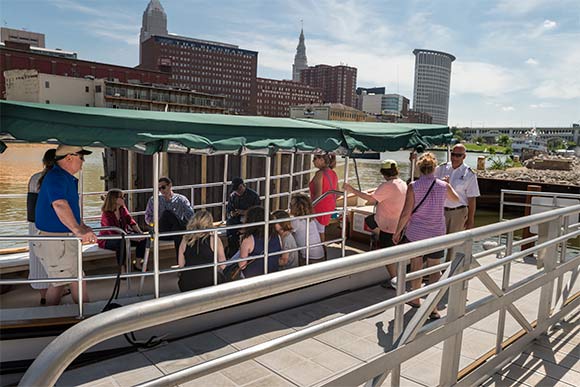 Cleveland Metroparks Water Taxi inaugural ride