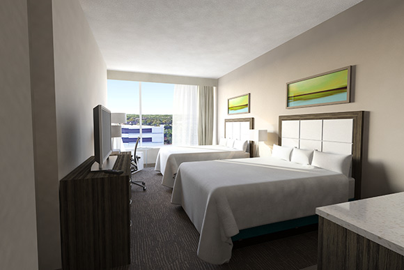 Holiday Inn Cleveland Clinic  guestroom rendering