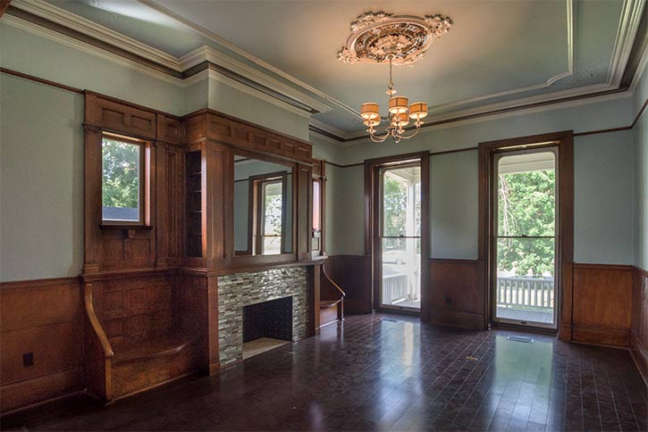 The first-floor living room