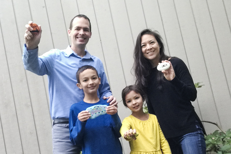 Dan Gehrmann and wife Michele with son Henry and daughter Mila