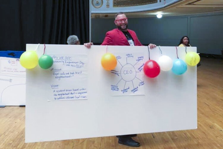 Individual working groups strategizing on different initiatives at the Cleveland Rising Summit.