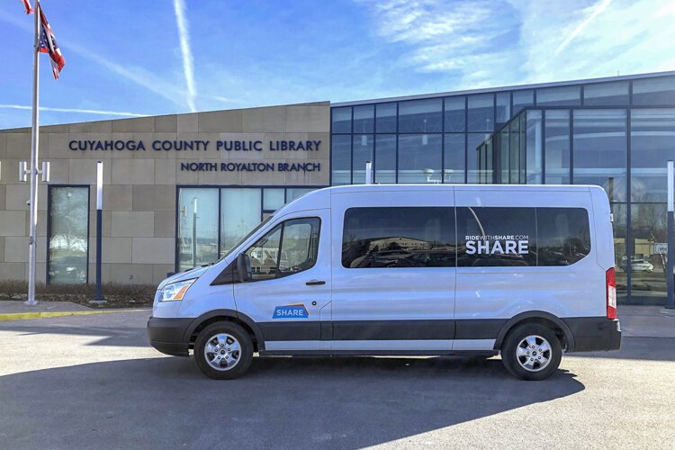 Share uses company-owned vehicles with corporate drivers, similar to major ride-sharing companies like Uber and Lyft.