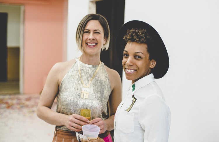 Cleveland Flea founder Stephanie Sheldon (left).