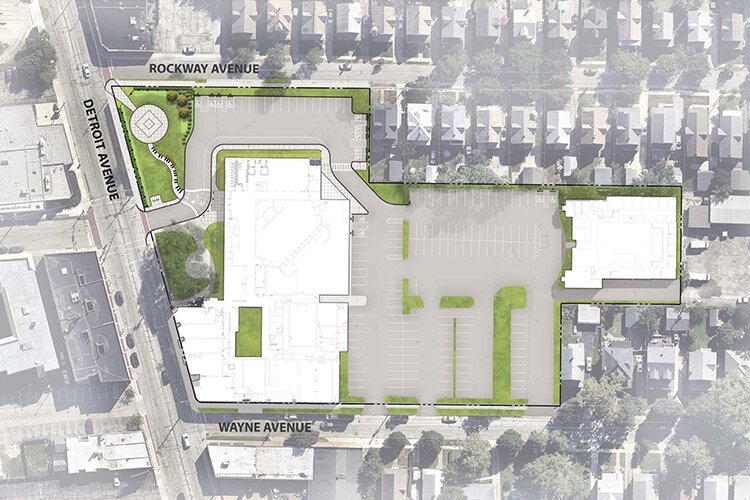 Beck Center for the Arts rendered site plan.