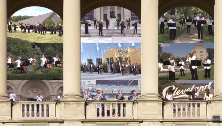 Musicians of The Cleveland Orchestra create Beethoven 9 Project, a video filmed throughout Greater Cleveland
