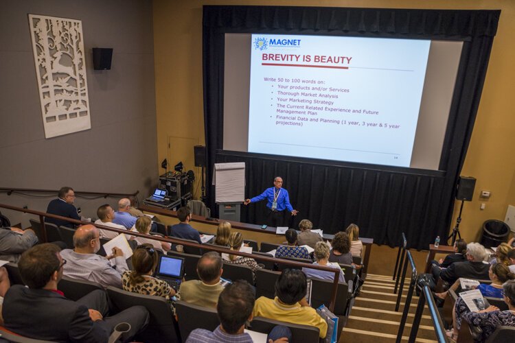 The upper theater during the Startup-Scaleup event in 2016