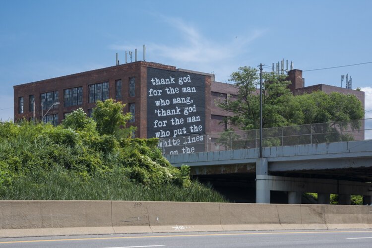 “Lover” Michael Stanley tribute mural on the side of A&G Furniture at 2630 Payne Avenue.